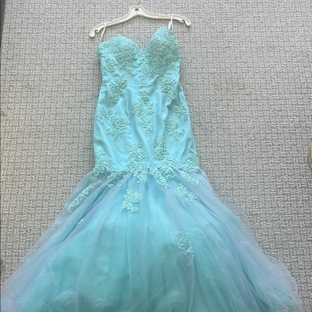 Strapless Mermaid Prom Dress